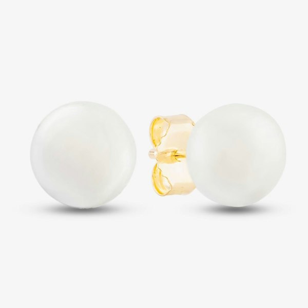 T. H. Baker 9ct Yellow Gold Freshwater Pearl Stud Earrings EOZ107CM