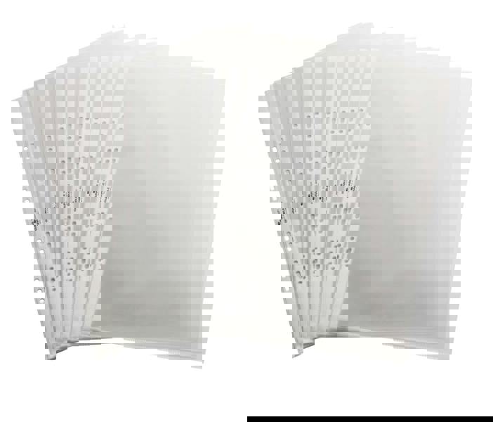 Durable Premium Punched Pockets for Table Flipcharts | 10 Pack | A3 Landscape