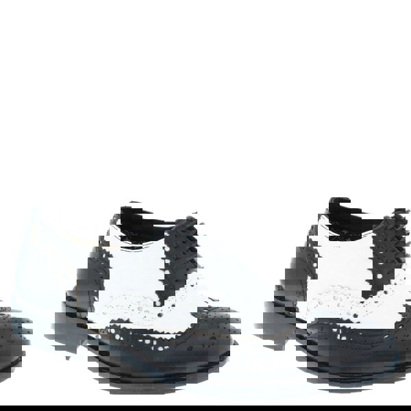 Frank James Redford Mens Leather Lace Up Wingtip Formal Gatsby Evening Brogue Shoes