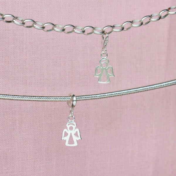Sterling Silver Angel Charm - MYLEE London