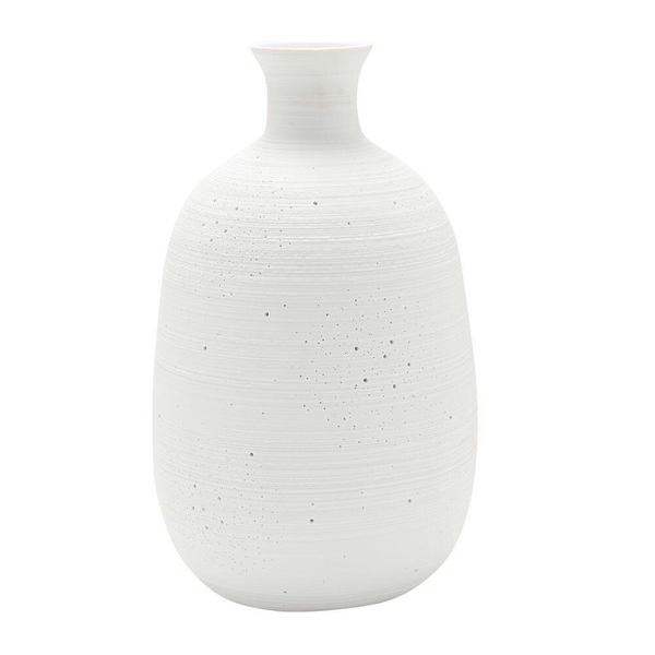 Hestia White Tall Textured Table Lamp