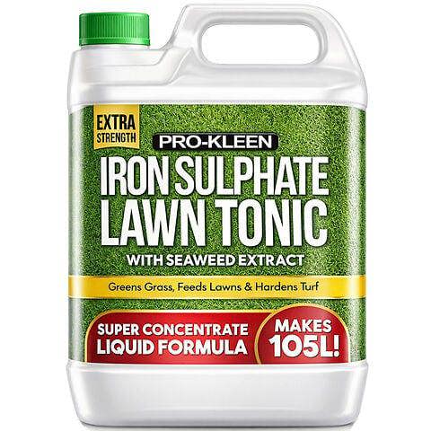 ProKleen Pro-Kleen Lawn Tonic Liquid Iron Sulphate Quality Ferrous Conditioner Fertiliser Grass Greener Turf Hardener 5L
