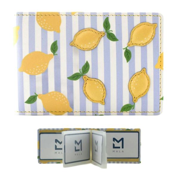 Mala Leather Sorrento Lemon Leather ID & Card holder