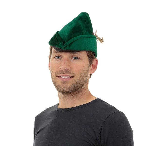 Bristol Novelty Unisex Adults Robin Hood Soft Felt Hat - Green
