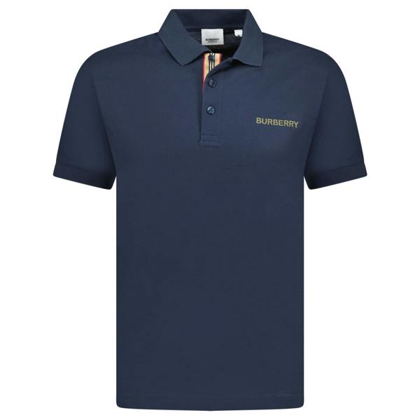 Burberry 'Hartford' Embroidery Logo Check Polo Navy - chancefashionco