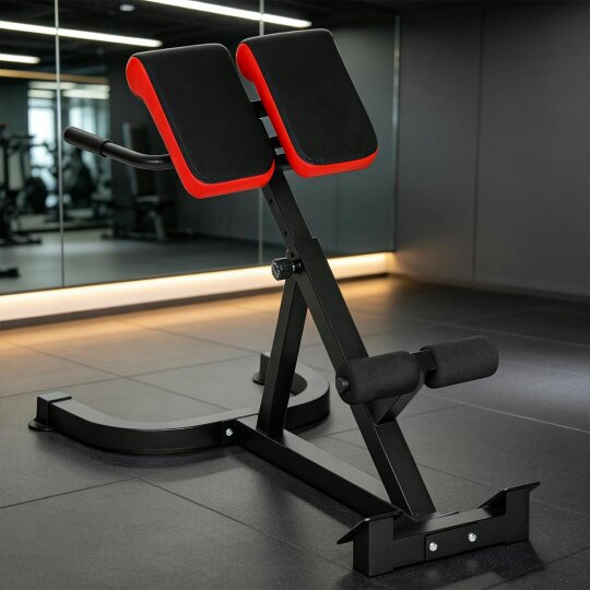 Havendro Roman Chair 5-Level Height Adjustable Back Extension Bench Red Exercise