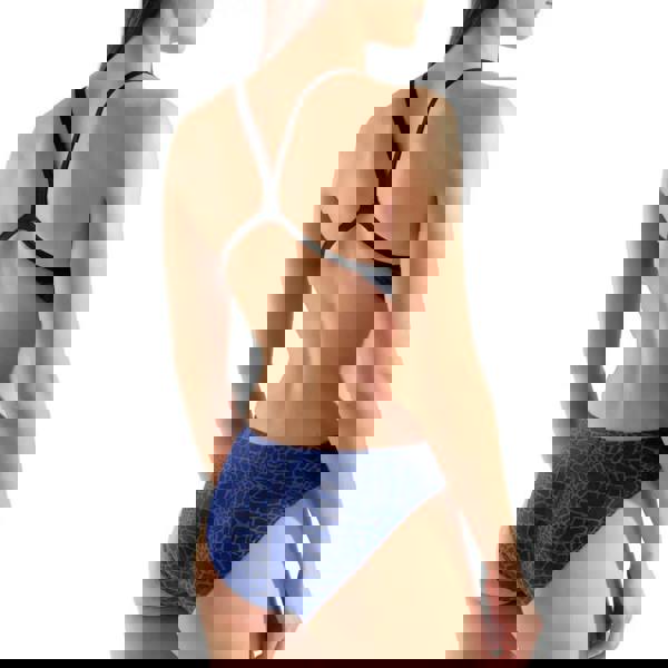 Arena Snakeskin Challenge blue snakeskin swim briefs