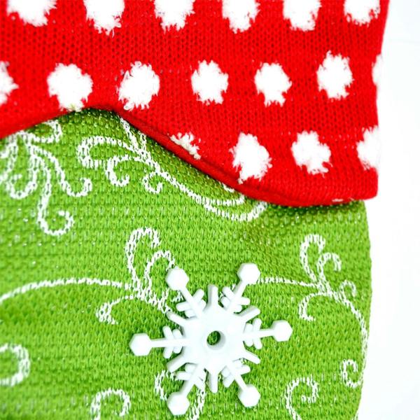 5cm Traditional Personalised Luxury Christmas Stocking Sack with 3D Top Decoration image 7
