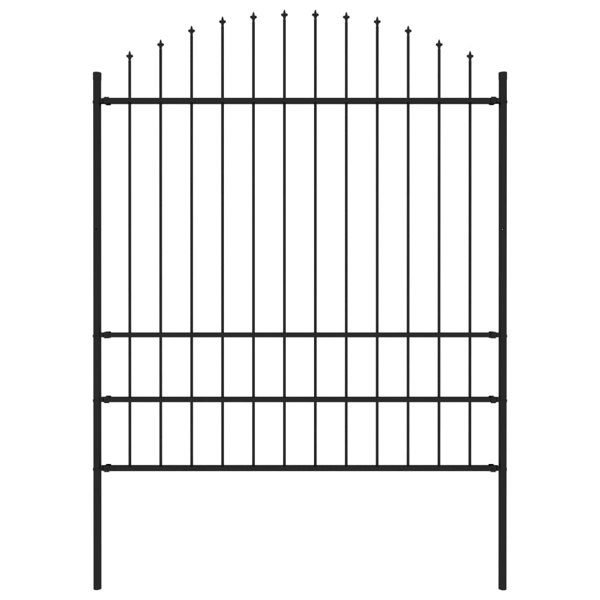 Berkfield Garden Fence with Spear Top Steel