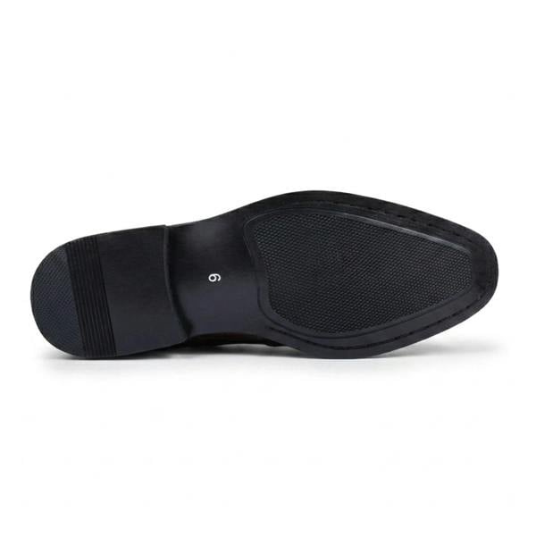 Dolcetto Men's Vegan Leather Double Monk Strap Loafers