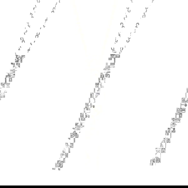 Say It With Luxe Stone Bar Necklace - Sterling Silver