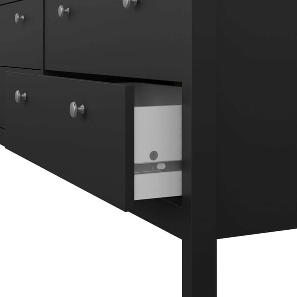 Wyld Haus Gossmere Matt Black Large Chest 8 Drawers