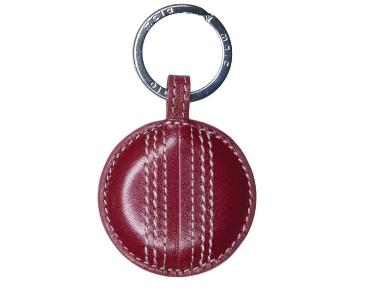 Mala Leather Edgbaston Cricket Ball Keyring – Hand Stitched – Gift Boxed