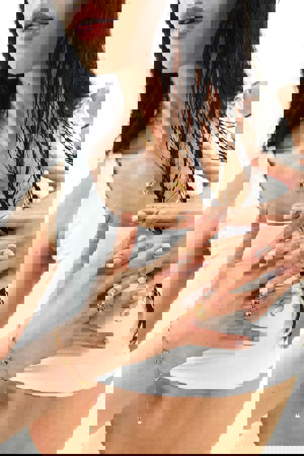 Elk & Bloom Forever Hearts Triple Heart 15K Gold Plated Bracelet