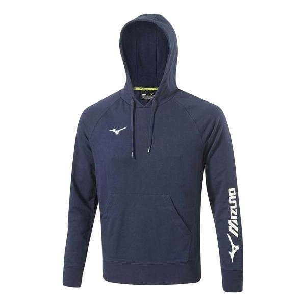 Mizuno Mens Terrycloth Hoodie - Navy - 
