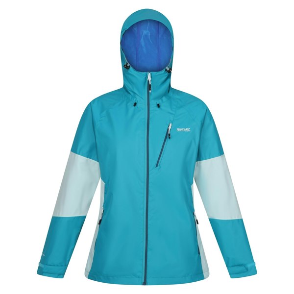 Regatta Women's Highton V Stretch Waterproof Jacket - Tahoe Blue/Bleached Aqua