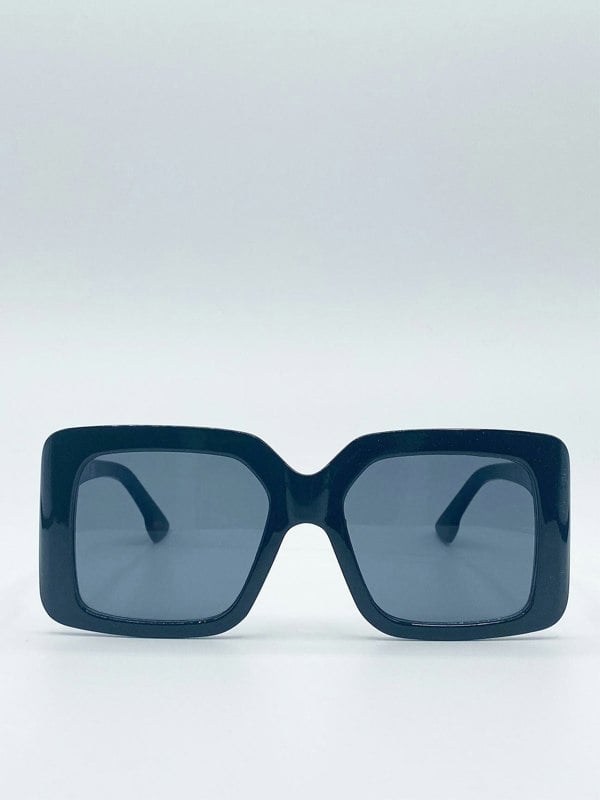 SVNX Oversized Plastic Frame Square Sunglasses
