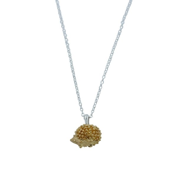Hedgehog Necklace Gold - Reeves & Reeves