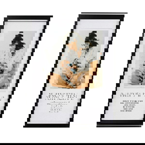 Personalised Memento Company Personalised Square Photo Upload Black Poster Frame