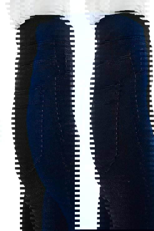 Smart Living Women's High Waist Double Button Skinny Jeans - Mid Wash