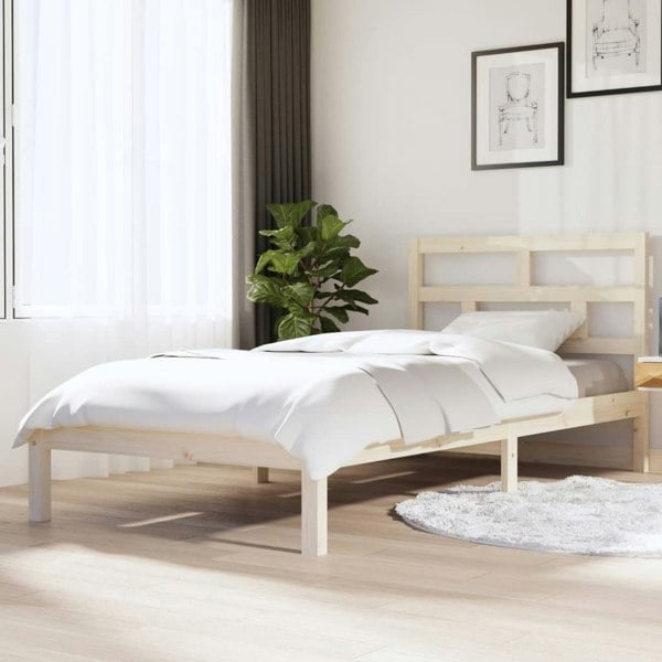 Berkfield Bed Frame Solid Wood Pine 90x200 cm