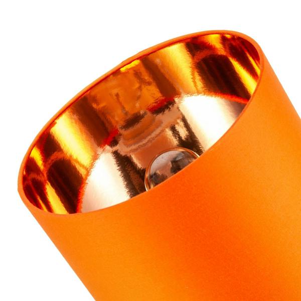 Contemporary Vivid Orange Cotton 10" Table Base or Pendant Lamp Shade Image 4