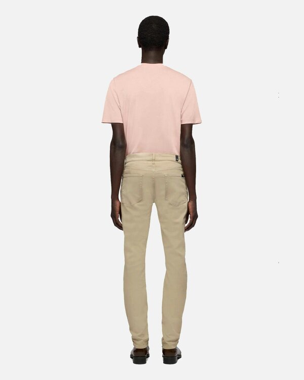 7 For All Mankind SLIMMY Mens Slim Fit Stretch Sateen Jeans - Shadow Beige