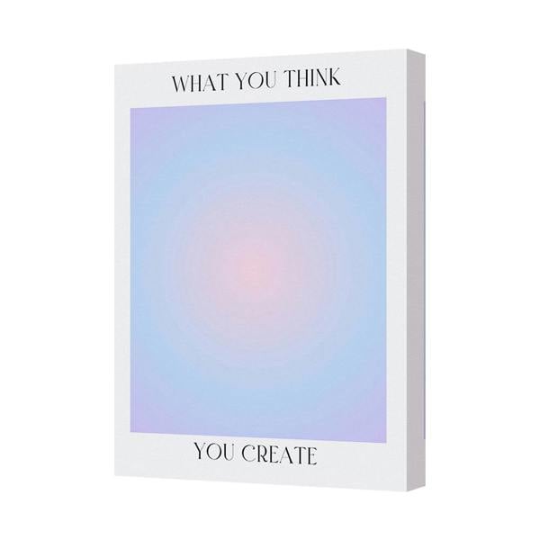 Benjamin Tate Design What You Think You Create Canvas Wall Art Pastel Gradient