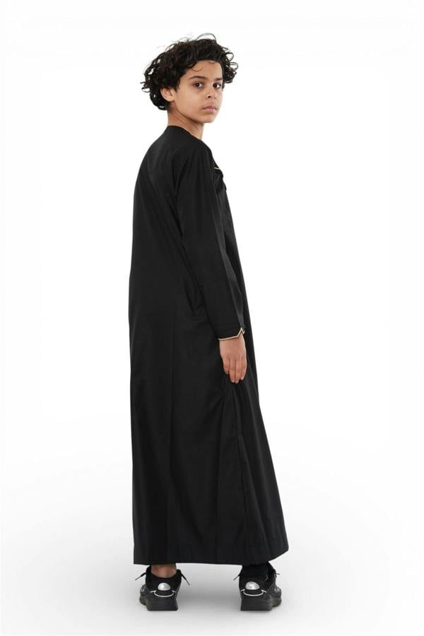 Infinity Leather Kids Boys Ramadan Moroccan Jubba Robe Djellaba Eid Thobe - K-TT-006