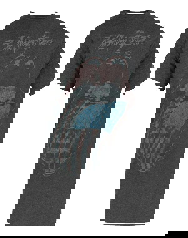 Amplified Clothing Mens Black Rolling Stones Short Sleeved T-Shirt