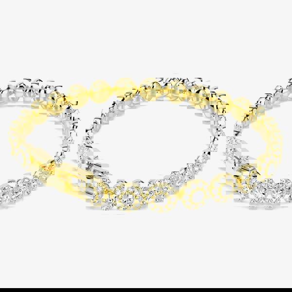 Swarovski Una Angelic Gold Tone Plated White Crystal Bracelet 5749386