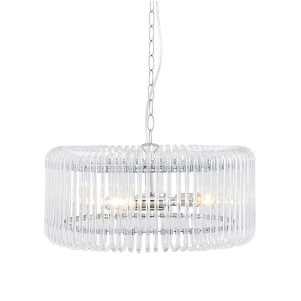 Pagazzi Lighting May 3-Light Chrome Ceiling Pendant