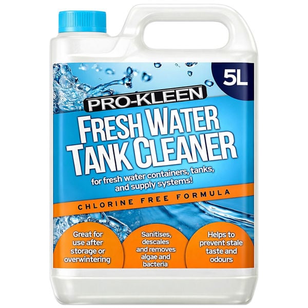 ProKleen Pro-Kleen Fresh Water Tank Cleaner 5L - Sanitises, Descales, Removes Algae & Bacteria - Prevents Stale Taste & Odours
