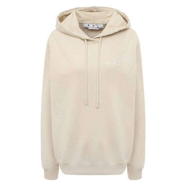 Off-White Swimming Man Regular Fit Beige Hoodie XS