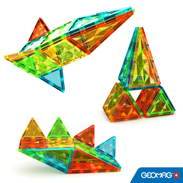 Geomag Magnetic Tiles Gems 16 pieces