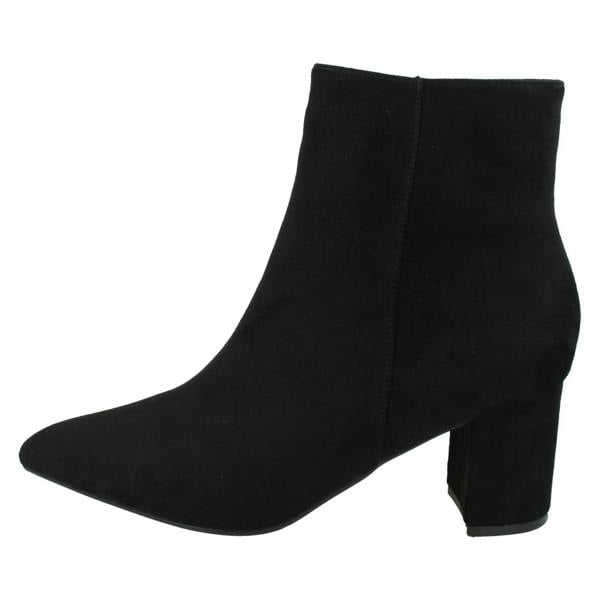 Spot On Ladies Spot On Block Heel Ankle Boots F51220
