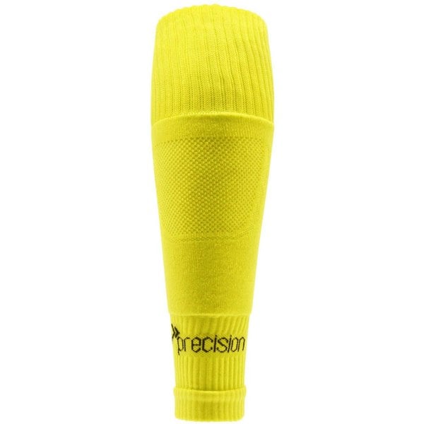 JUNIOR SIZE 12-6 Pro Footless Sleeve Football Socks - YELLOW - Stretch Fit 