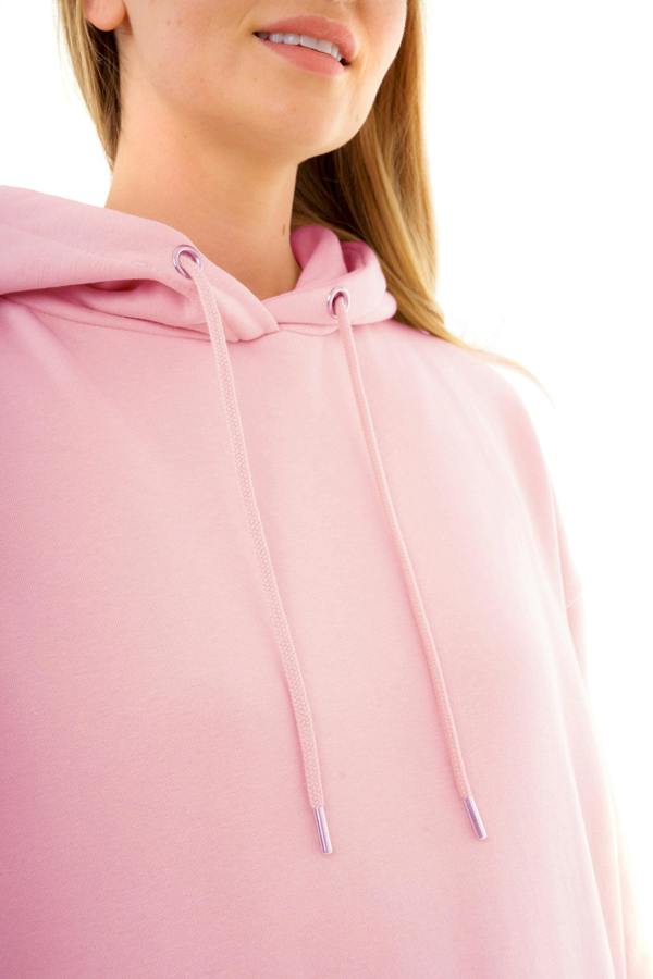 Smart Living Women's Cozy Polycotton Hoodie - Soft Pullover with Pocket - Pink