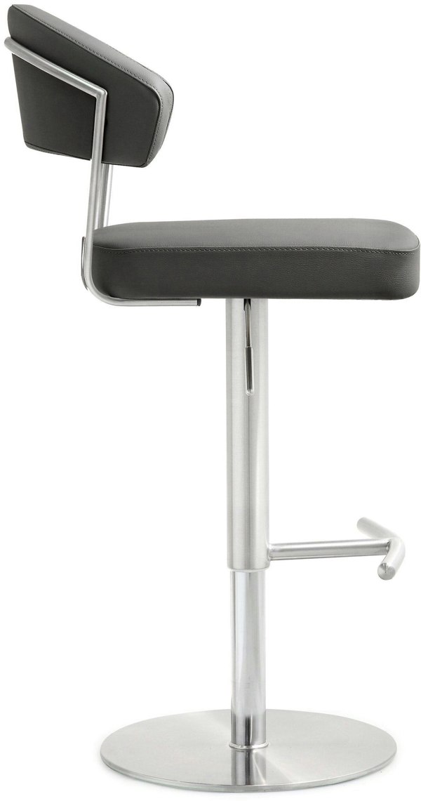 Furniture Edit Cosmo Grey Stainless Steel Barstool