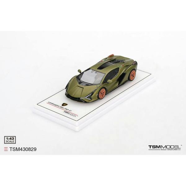 MCSlots Lamborghini Sian FKP 37 Verde Gea Matt 1:43 Scale TSM430829