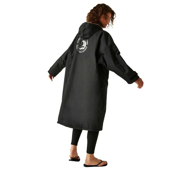 Regatta Unisex Adult Waterproof Fleece Lined Changing Robe - Black