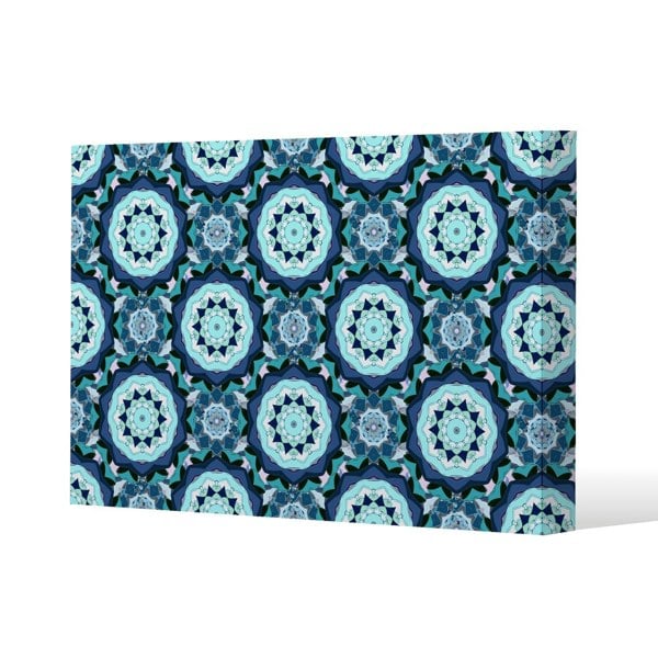 Benjamin Tate Design Boho, magic symbol Slim Style Canvas Print  60x80cm , 15mm Slim Real wood.