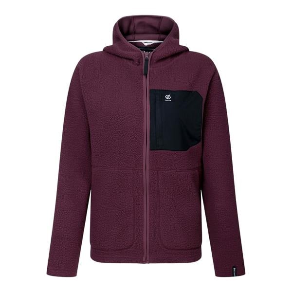 Dare 2B Womens/Ladies Firn Borg Hooded Fleece - Huckleberry - 