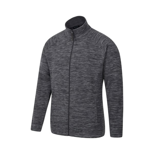 Mountain Warehouse Mens Snowdon II Full Zip Fleece Jacket - Charcoal