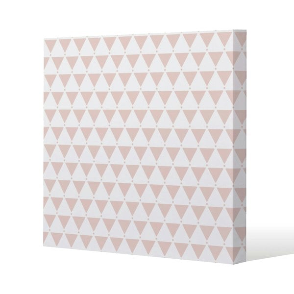 Benjamin Tate Design Pink Triangles (Canvas Print)