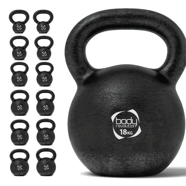 Body Revolution 18 kg Cast Iron Kettlebells