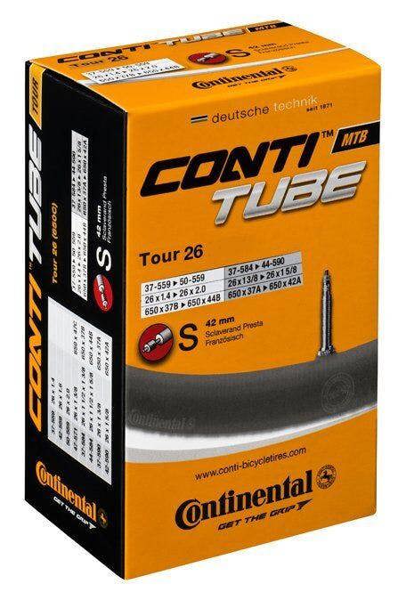Continental Tour Slim S42 Innertube, 26 x 1/8-1.30