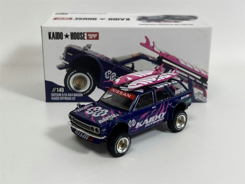 Mini GT Datsun 510 4X4 Wagon Kaido Offroad V2 1:64 Scale Mini GT KHMG149