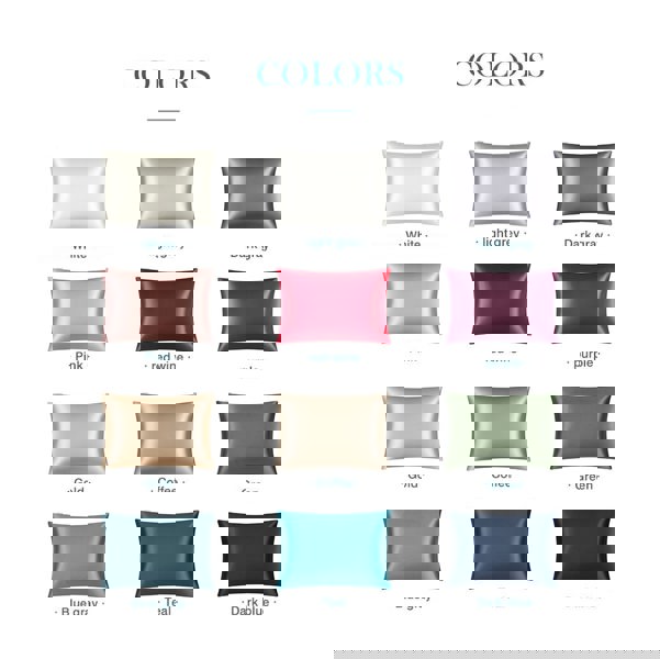 Anyhouz Pillowcase 50x75cm Pink Natural Mulberry Silk For Comfortable And Relaxing Home Bed