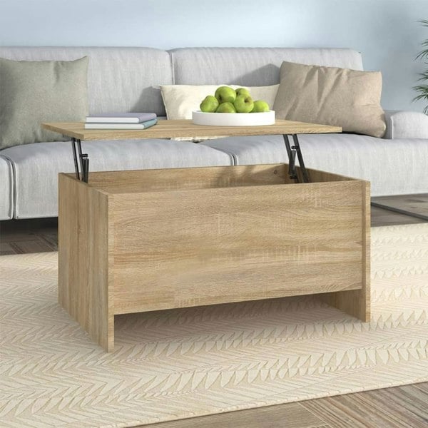 Berkfield Coffee Table Sonoma Oak 80x55.5x41.5 cm Engineered Wood